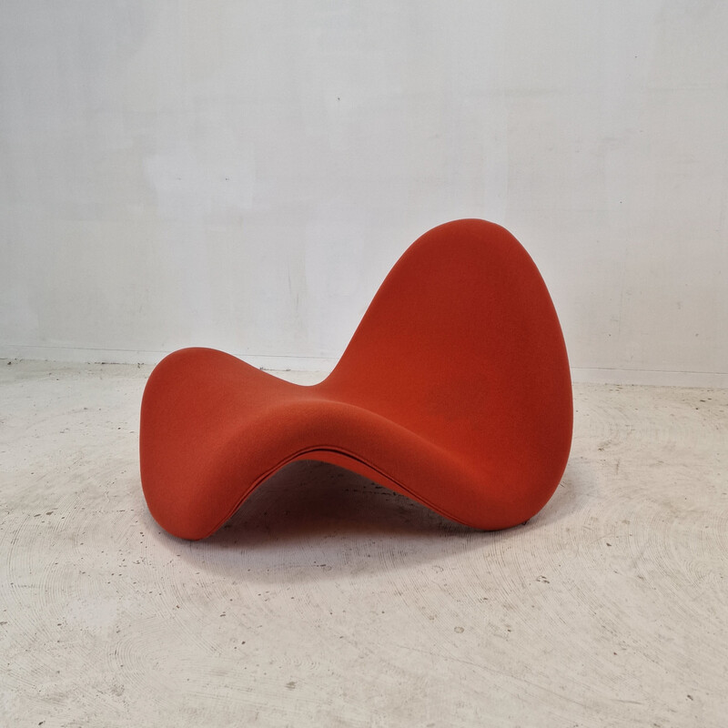 Vintage Tongue armchair in Tonus fabric by Pierre Paulin for Artifort, Netherlands 1960