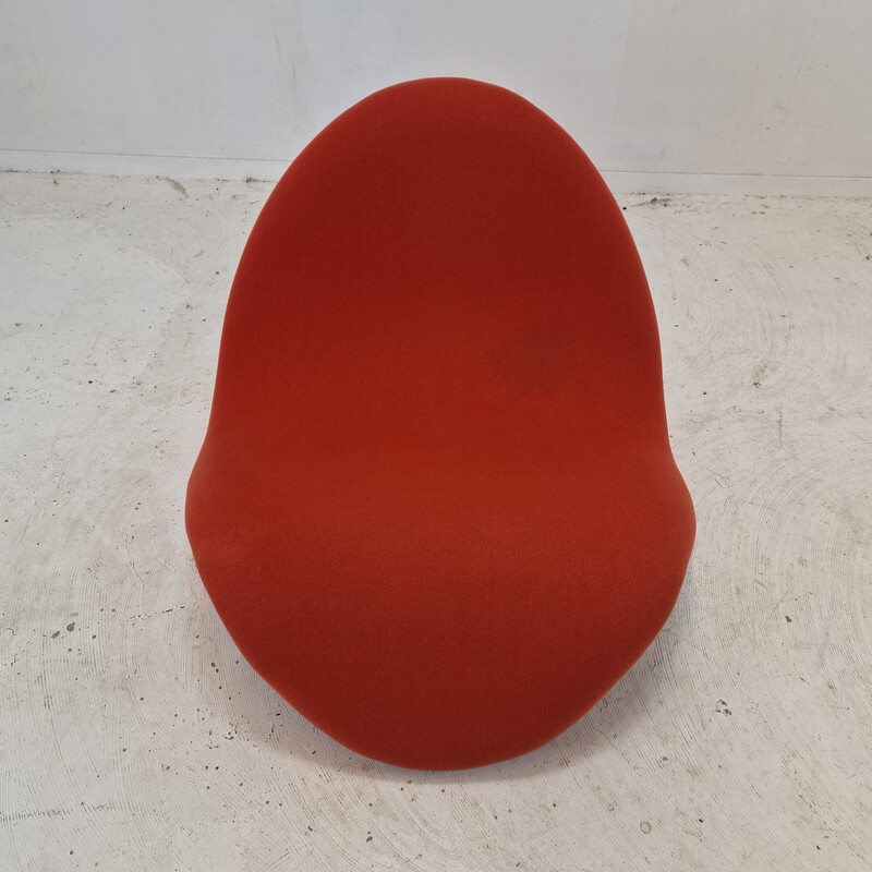 Vintage Tongue armchair in Tonus fabric by Pierre Paulin for Artifort, Netherlands 1960