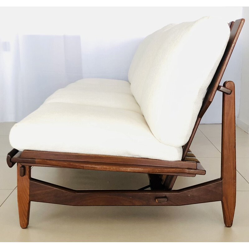 Vintage 4-seater teak sofa, 1960