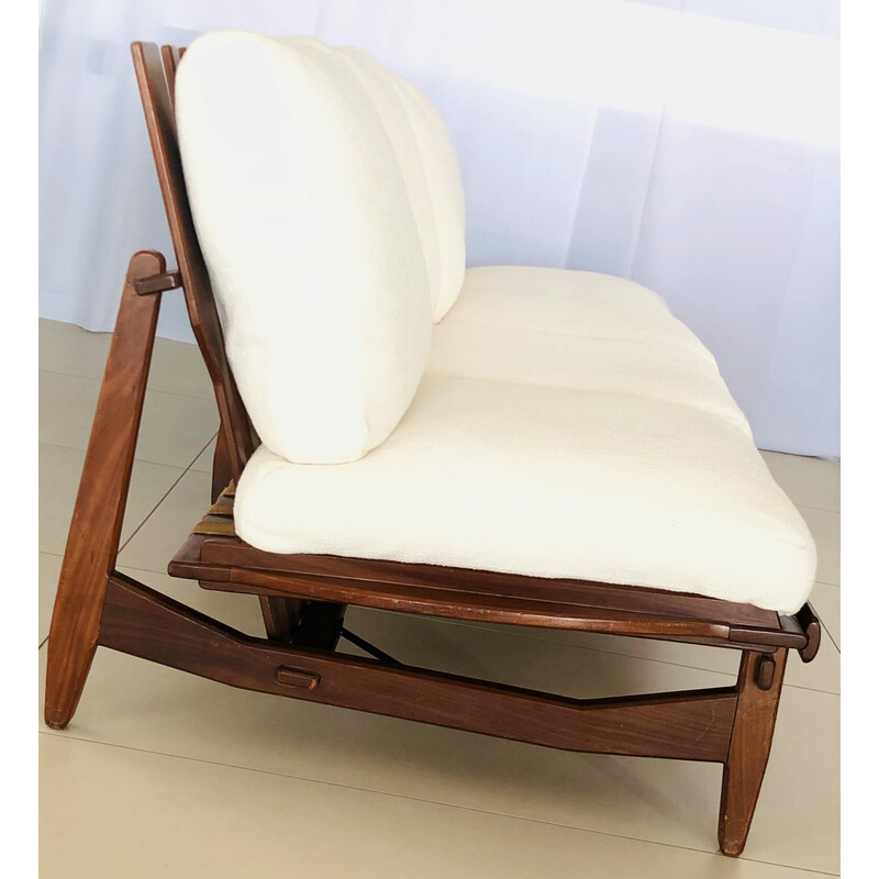 Vintage 4-Sitzer-Sofa aus Teakholz, 1960