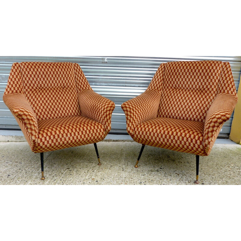 Pair of Italian armchairs - 1950s