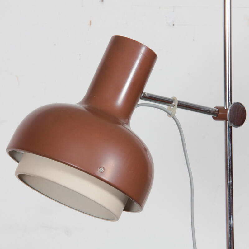 Vintage metal floor lamp by Josef Hurka for Napako, 1970