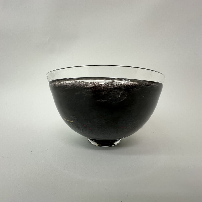 Vintage "Satellite bowl" glass vase by Bertil Vallien for Kosta Boda, Sweden 1990
