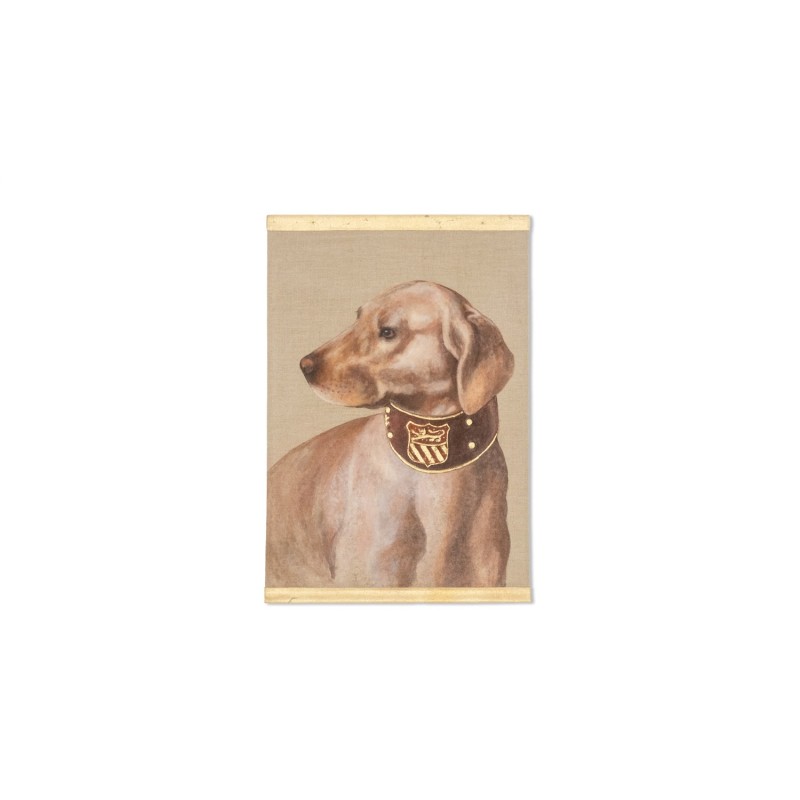 Vintage painting representing a dog, France