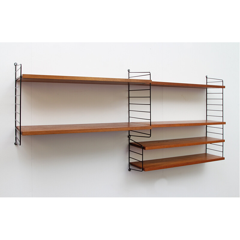 Wall unit system teak by Nisse Strinning- 1960s