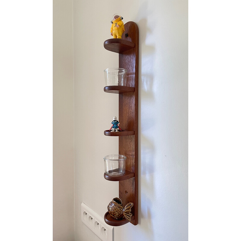 Vintage solid teak shelf for Digsmed, Denmark 1964