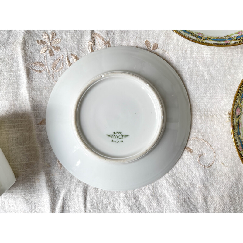 Vintage porcelain tea and coffee service for Chabrol et Poirier, France 1915