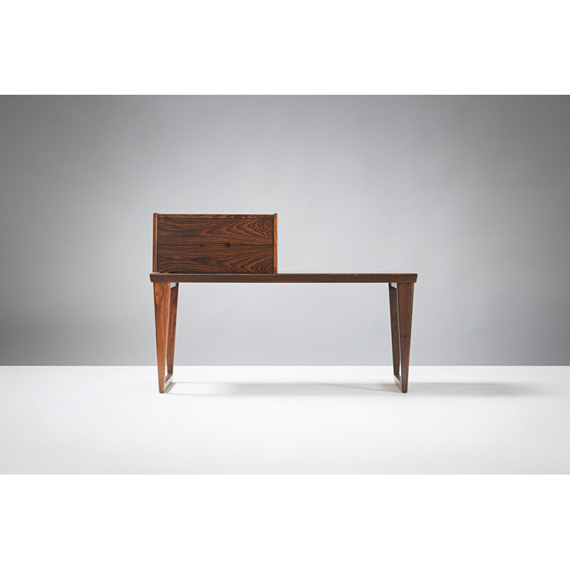 Rosewood bench with drawers unit, Kai KRISTIANSEN - 1960s