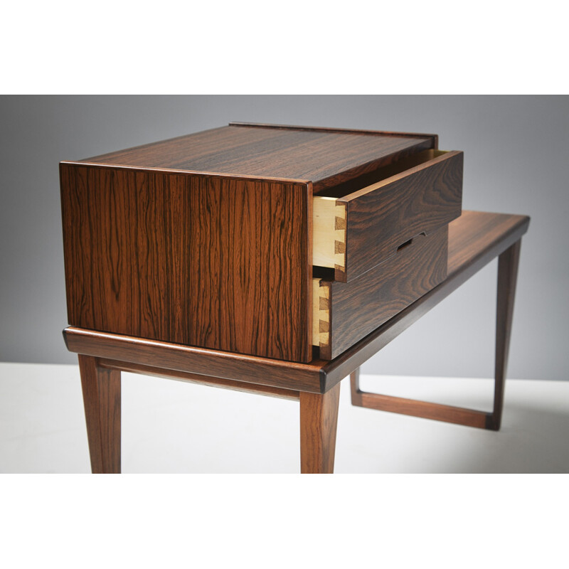 Rosewood bench with drawers unit, Kai KRISTIANSEN - 1960s