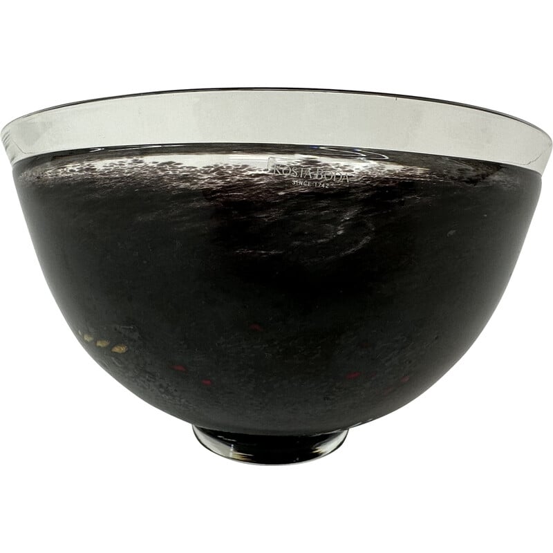 Vintage "Satellite bowl" glazen vaas van Bertil Vallien voor Kosta Boda, Zweden 1990
