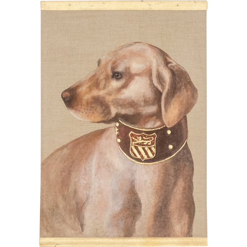 Pintura vintage de um cão, França