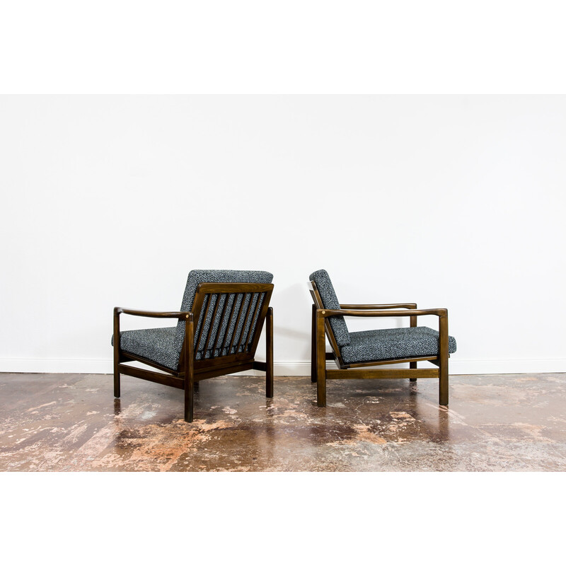 Pair of vintage armchairs model B-7522 by Zenon Bączyk, 1960
