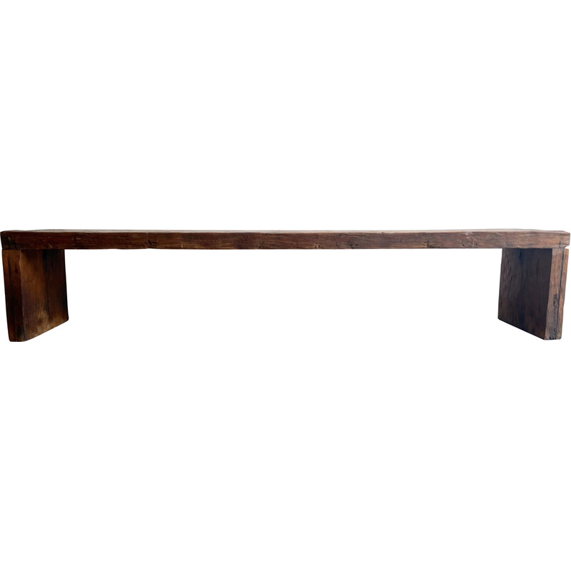 Vintage solid wood dining room bench