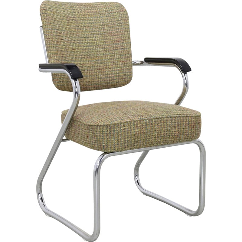 Vintage buisframe fauteuil van Paul Schuitema voor Fana Metal, jaren 60