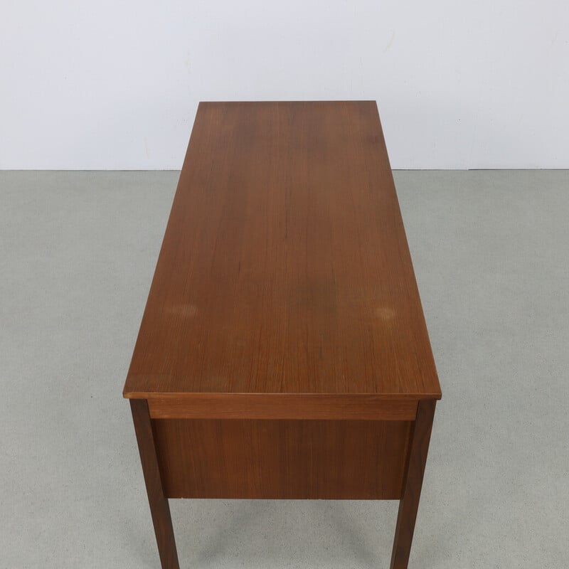 Vintage teak desk by Domino Mobler, Denmark 1960s