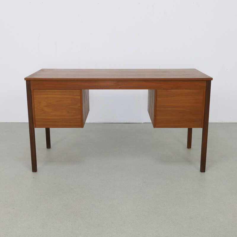 Vintage teak desk by Domino Mobler, Denmark 1960s