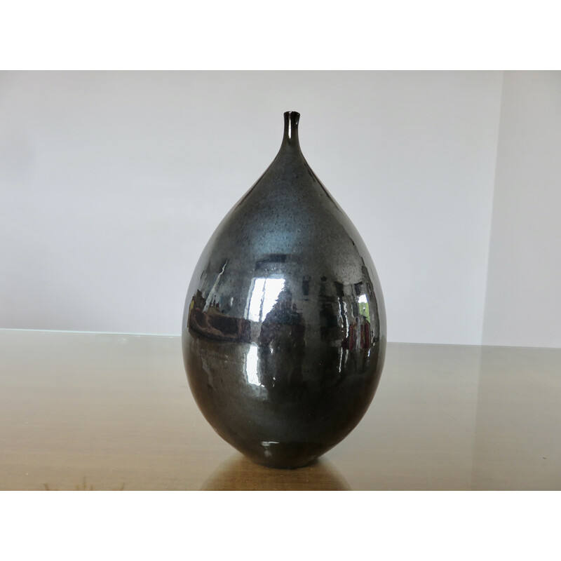 Set of 4 vintage ceramic “Fig” vases, 1960