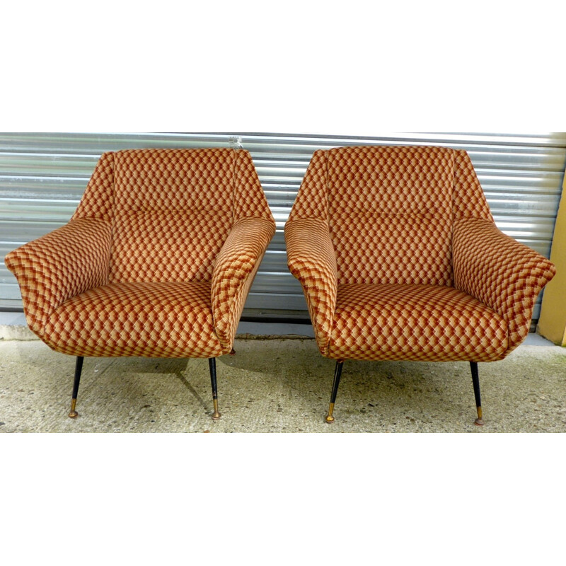 Pair of Italian armchairs - 1950s