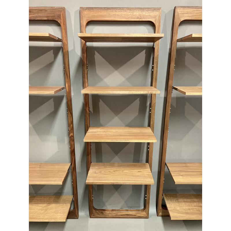 Set of 3 vintage modular teak shelves, 1960s