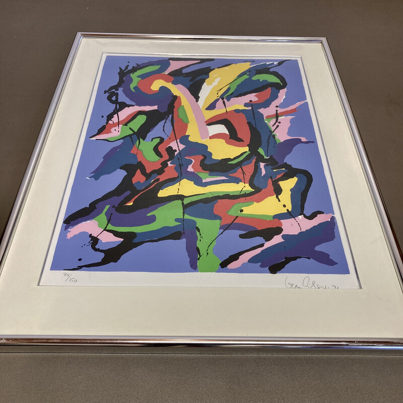 Vintage lithograph by Gorm Eriksen, 1991