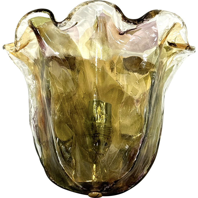 Applique vintage en verre de Murano pour La Murrina, Italie 1970