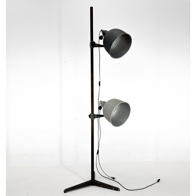 Vintage metal floor spot lamp, Italy 1960