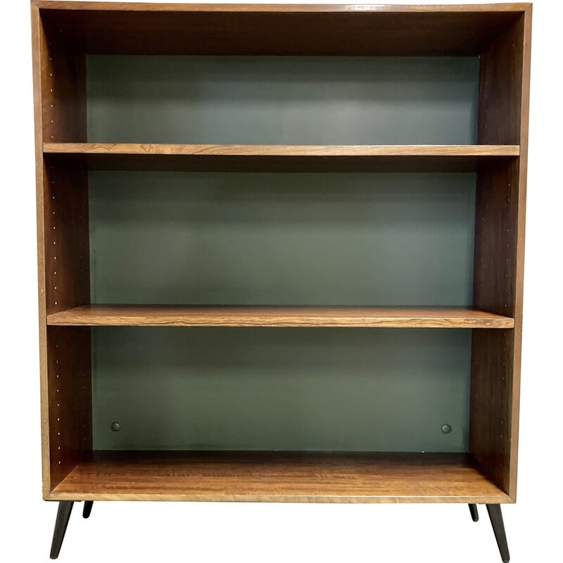 Vintage modular bookcase in rosewood and metal, 1950