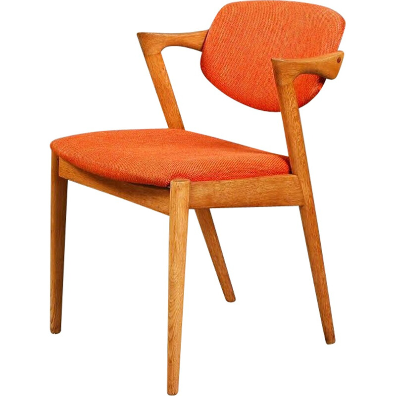 Chaise à repas vintage en chêne Modèle 42 de Kai Kristiansen - 1960