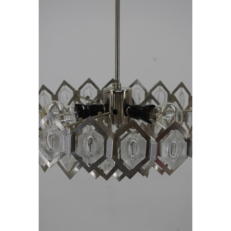 Vintage chandelier by Bejvl for Kamenicky Senov, 1960