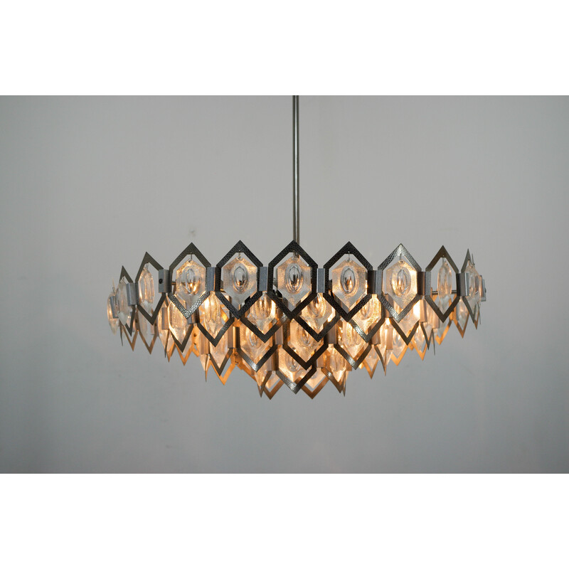 Vintage chandelier by Bejvl for Kamenicky Senov, 1960