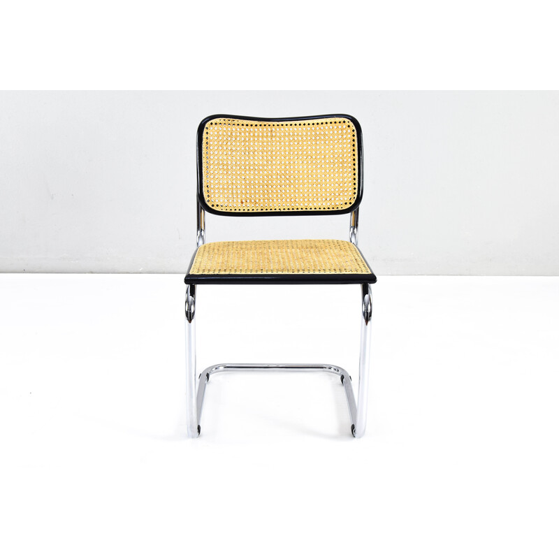 Satz von 6 Vintage-Stühlen des Modells B32 aus Buche, Italien der 1970er Jahre