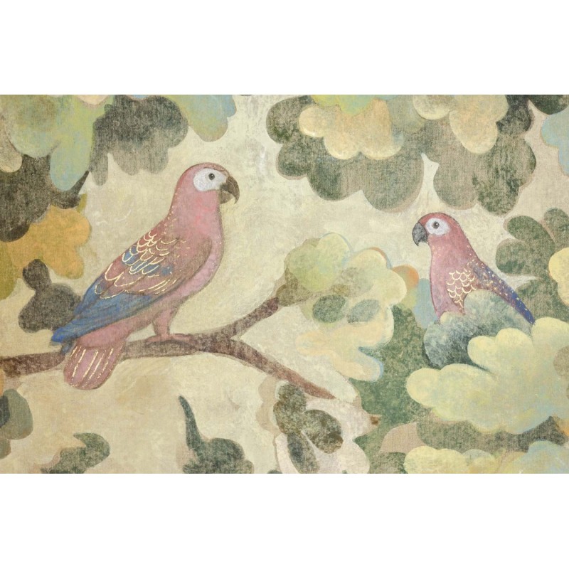 Vintage decorative panel depicting birds