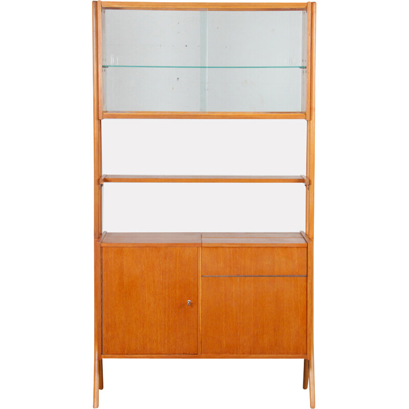 Vintage wooden bar cabinet by Frantisek Jirak for Tatra Nabytok, Czechoslovakia 1960