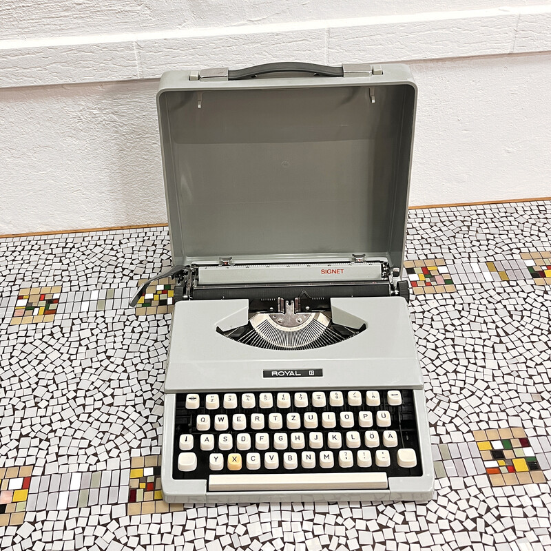 Máquina de escribir vintage royal modelo Signet, Japón 1970