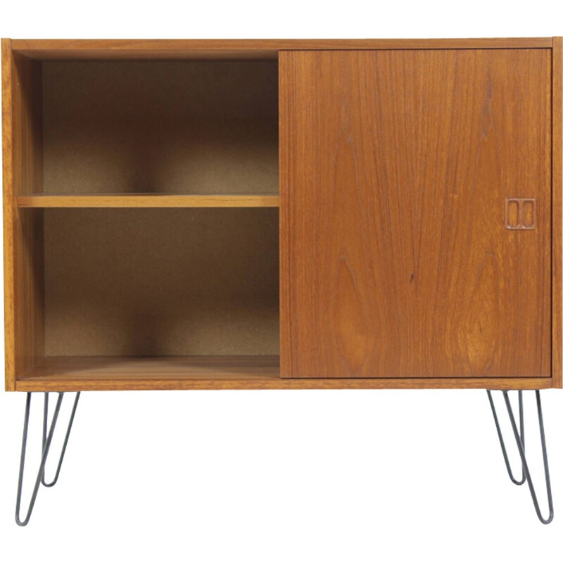 Upcycled mid-century Danish teak sideboard with hairpin legs - 1960s 