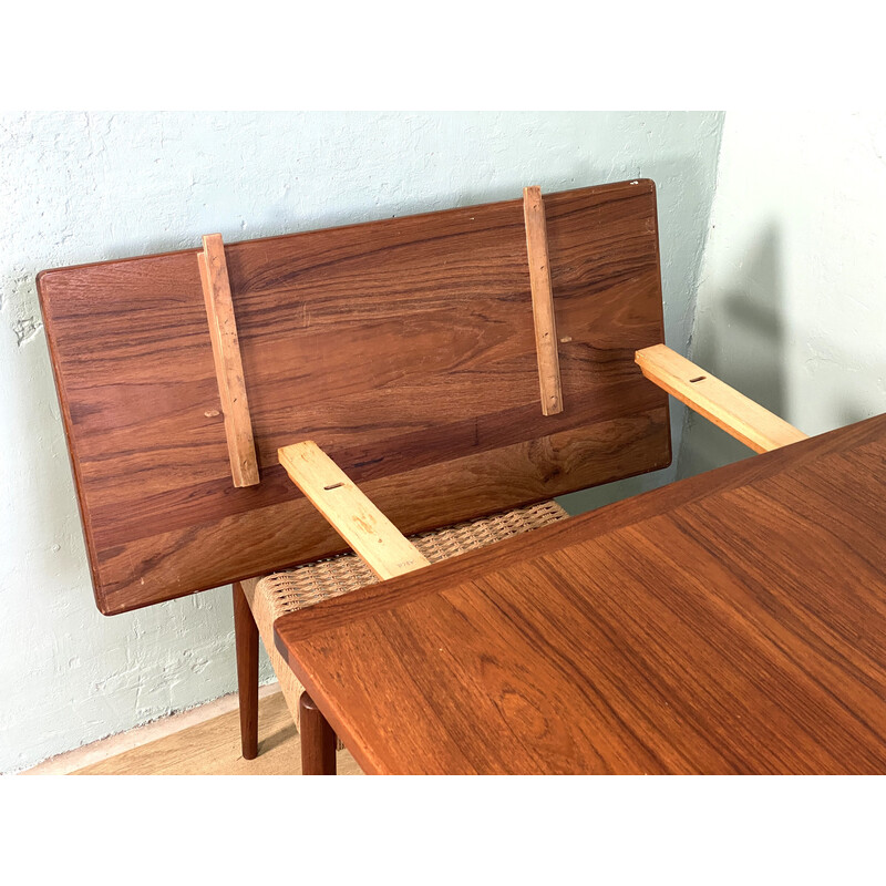 Vintage rectangular extendable teak table for Ulferts Tibro, Sweden 1960