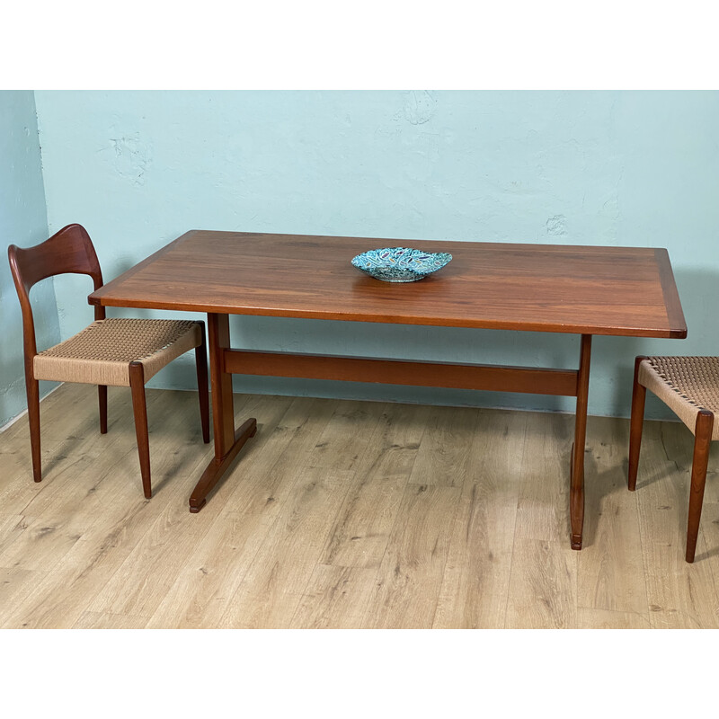 Vintage rectangular extendable teak table for Ulferts Tibro, Sweden 1960