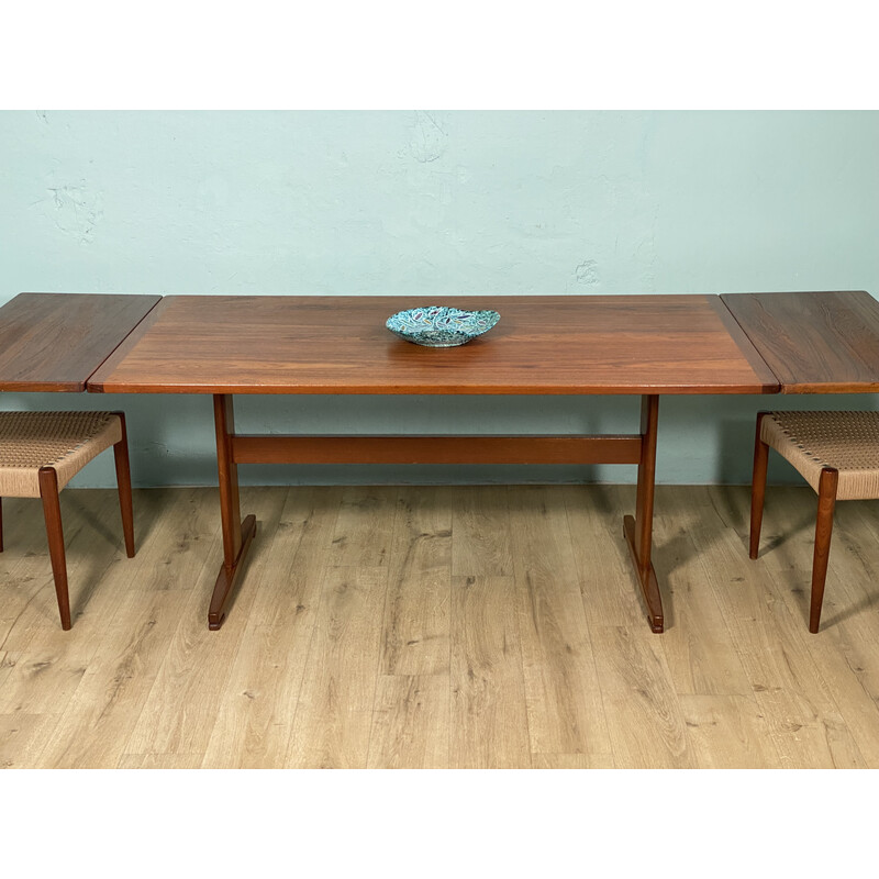 Vintage rectangular extendable teak table for Ulferts Tibro, Sweden 1960