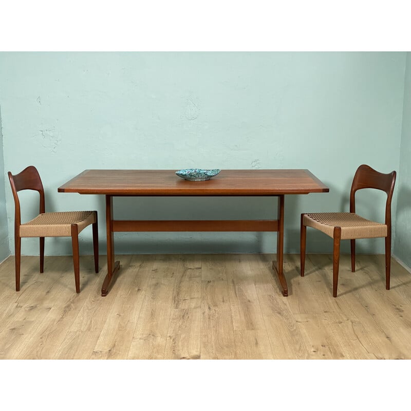 Vintage rectangular extendable teak table for Ulferts Tibro, Sweden 1960