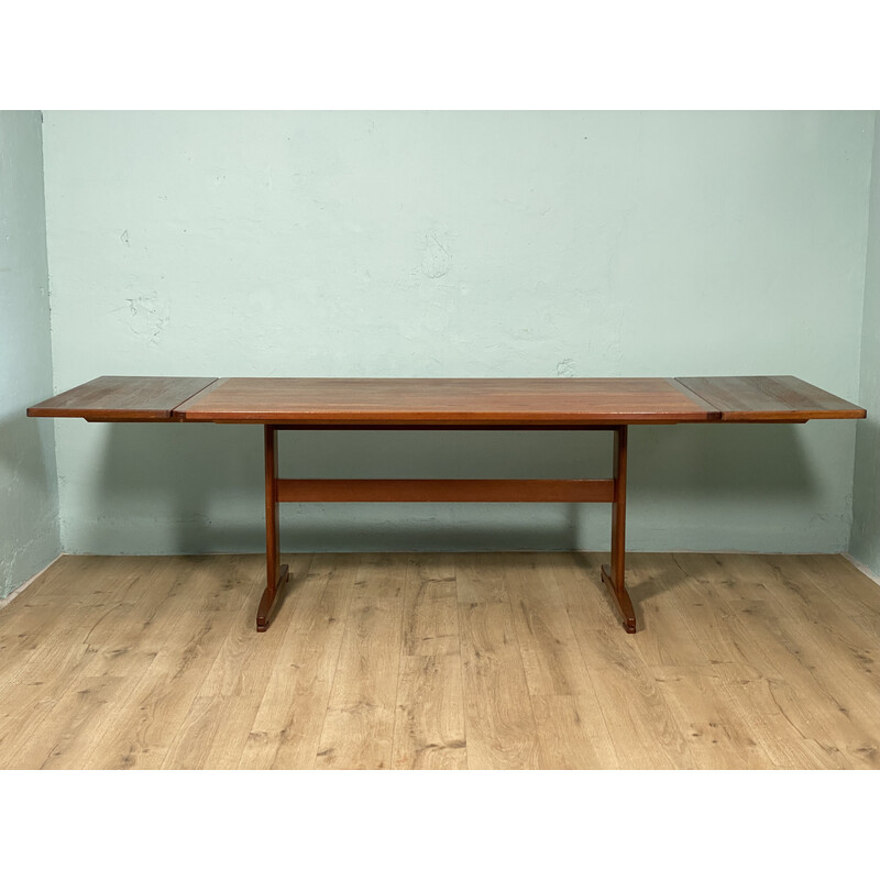 Vintage rectangular extendable teak table for Ulferts Tibro, Sweden 1960