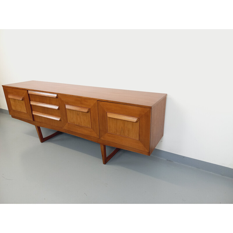 Vintage teak and metal sideboard, 1970