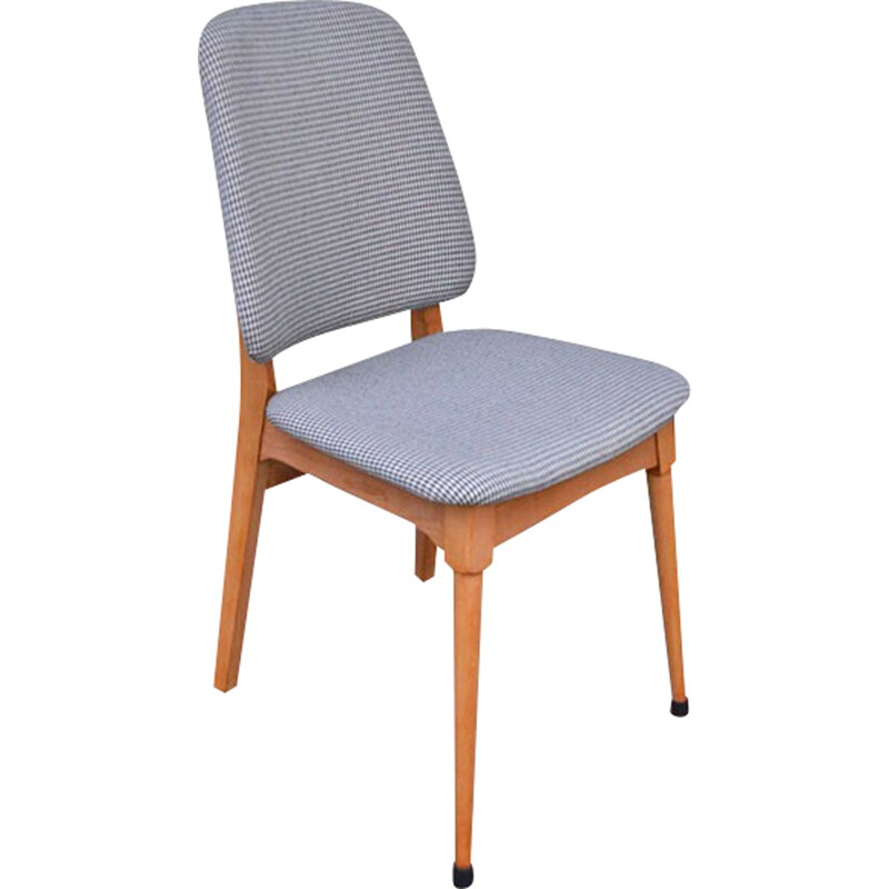 Danish dining chair with grey tissu - 1960s