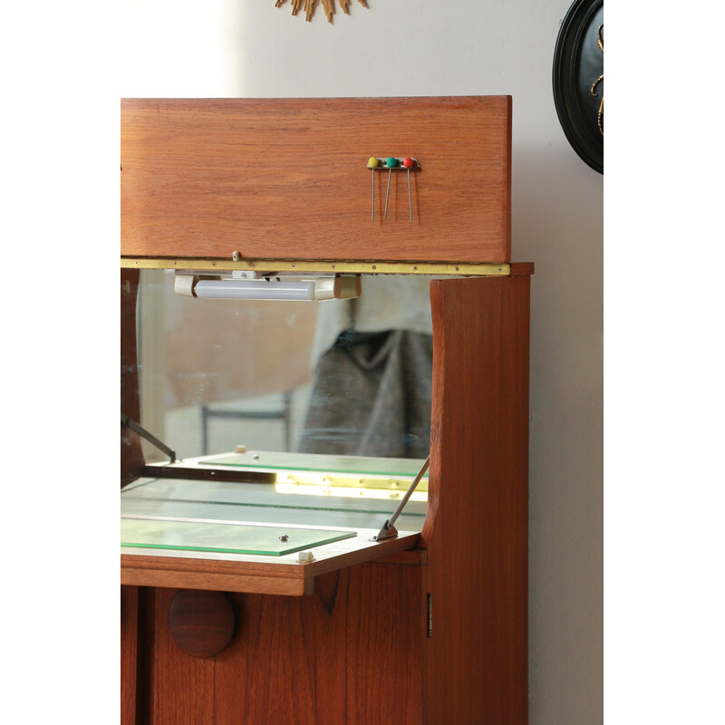 Vintage teak bar cabinet, United Kingdom 1960