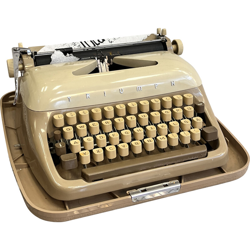 Máquina de escrever de mala vintage para a Triumph, Alemanha 1964