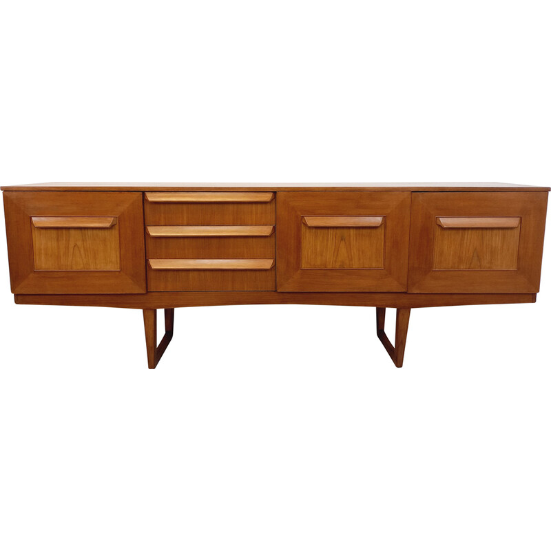 Vintage teak and metal sideboard, 1970