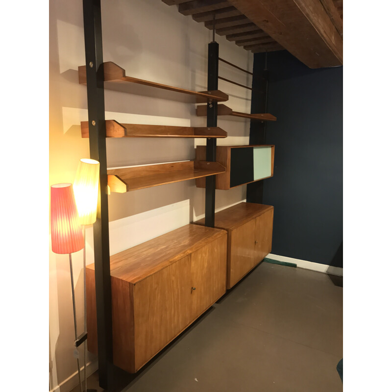 Brazilian wall unit in rosewood - 1950s