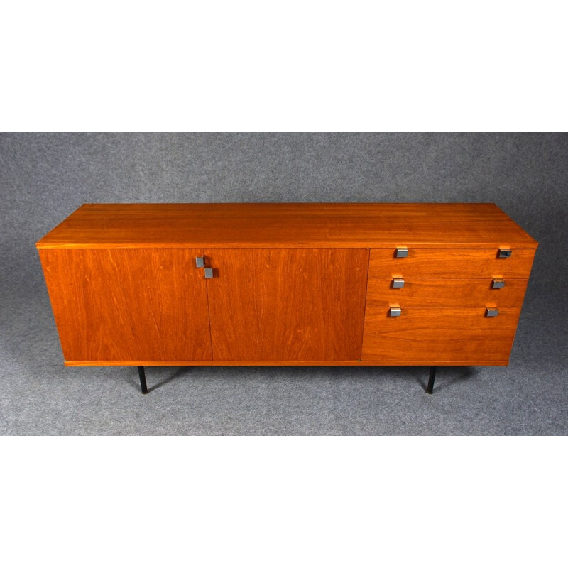 Sideboard in teak design 198, Alain RICHARD - 1950s