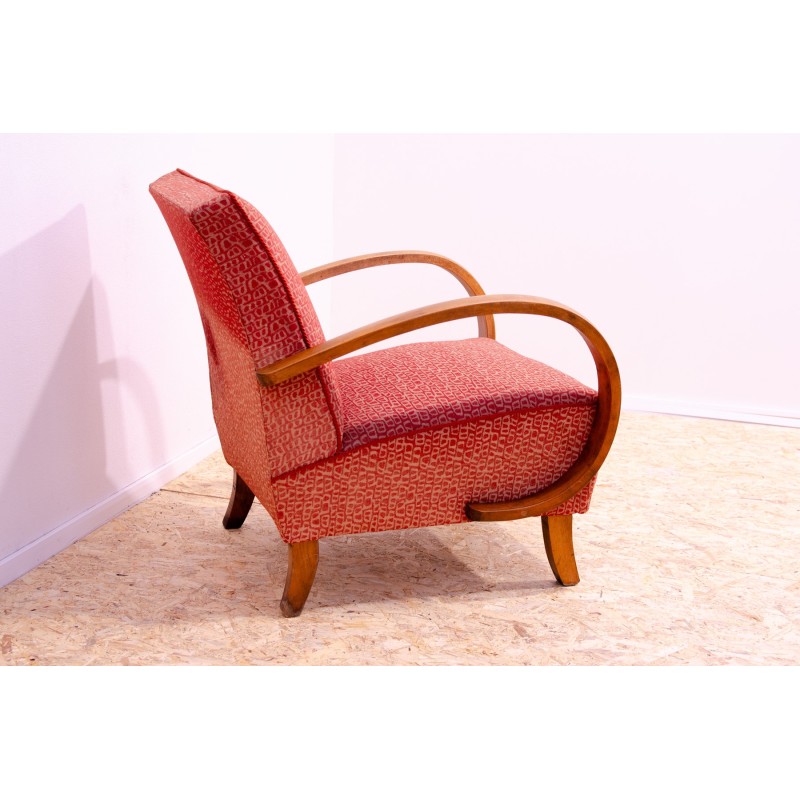 Vintage “C” armchair in bentwood by Jindřich Halabala for Up Závody, Czechoslovakia 1950