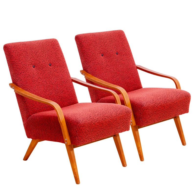 Pair of vintage armchairs by Jaroslav Šmídek for Cesky Nabytek, Czechoslovakia 1960