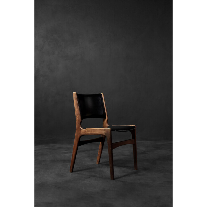 Vintage model 89 teak chair by Erik Buch for Anderstrup Møbelfabrik, Denmark 1950